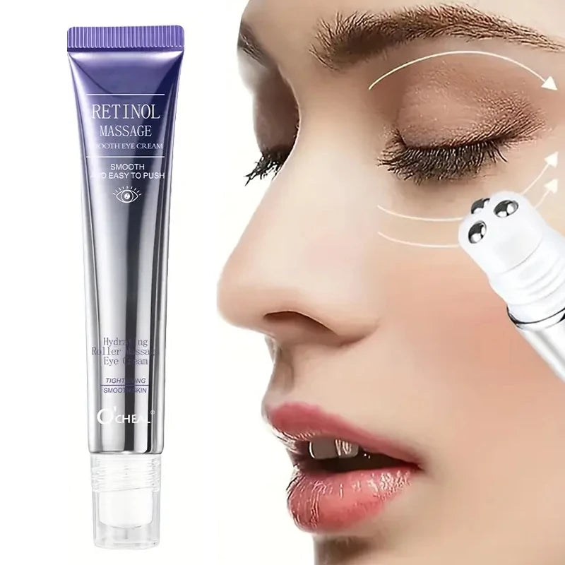 Retinol Eye Cream Roller Anti Aging Moisturizer for Dark Circles