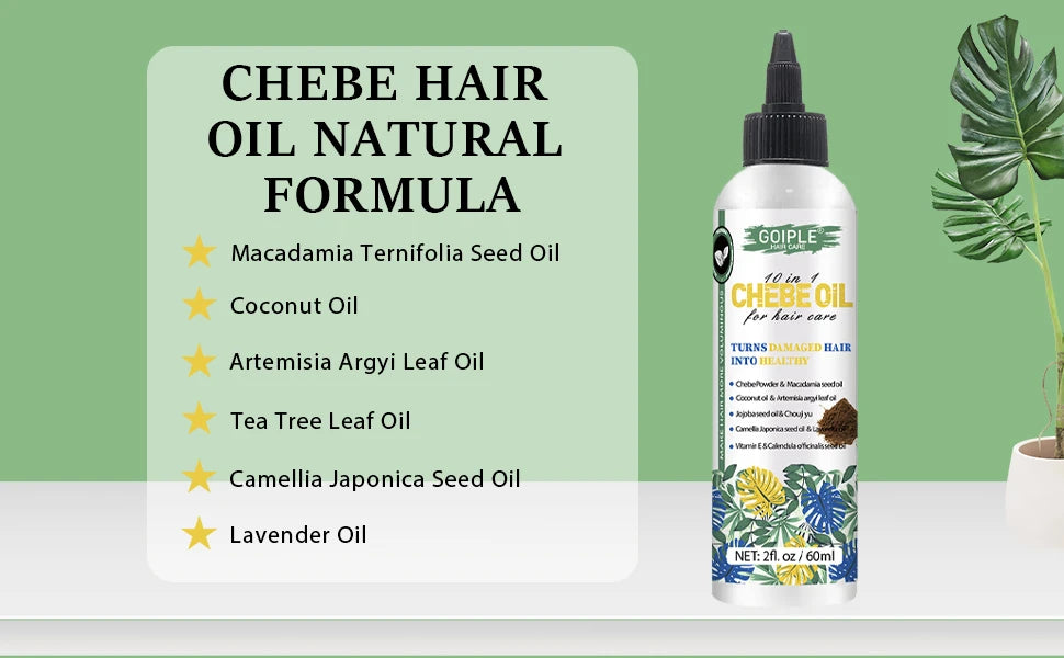 Goiple Chebe Hair Care Set Deep Nourishing Conditioner and Growth Oil