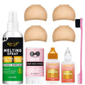 Lace Wig Installation Set with Melting Spray Adhesive Wax and Remover