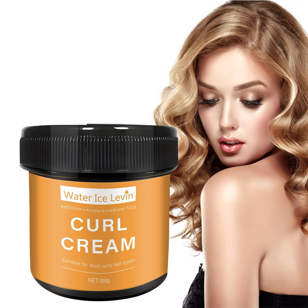 100g Curl Cream Hair Mask for Damaged Frizzy Hair Repair Treatment - 1