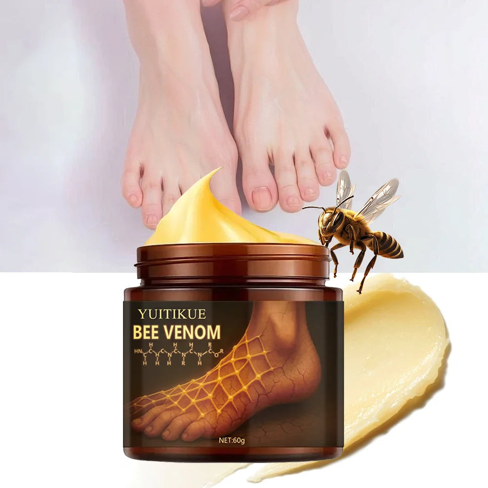 YUITIKUE Bee Venom Foot Cream Moisturizing Repair for Cracked Heels 60g - 6