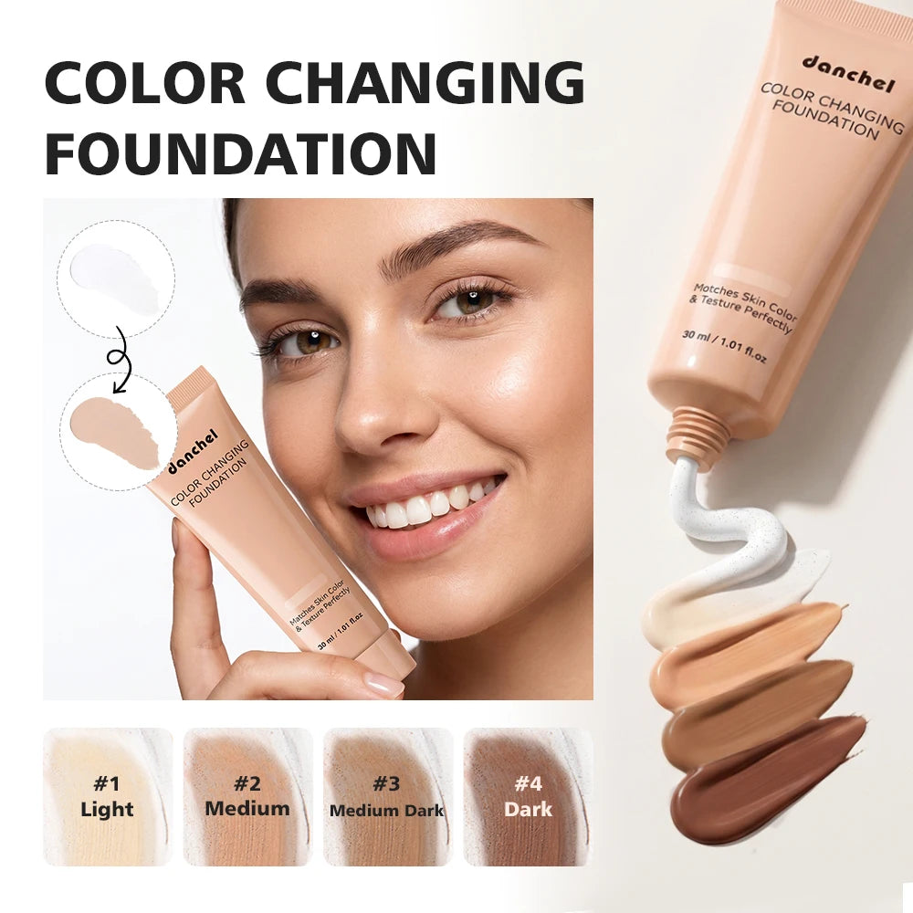 Color-Changing Liquid Foundation for Flawless Skin Tone - 9