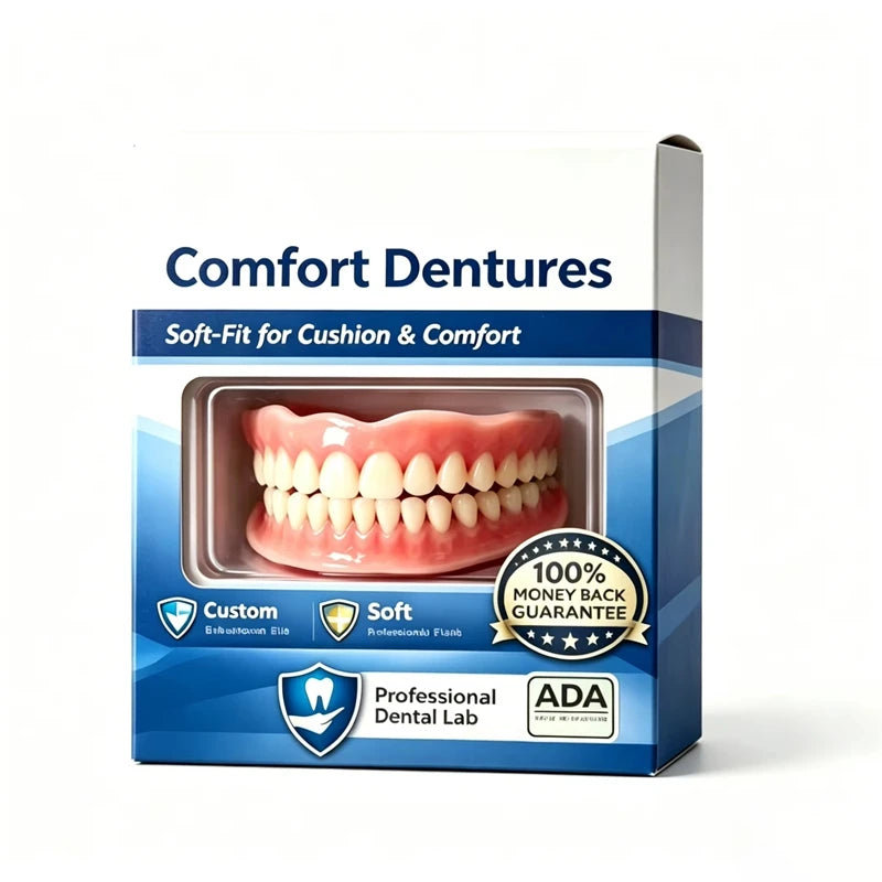 Comfort Fit Silicone Denture Set for Instant Smile Confidence