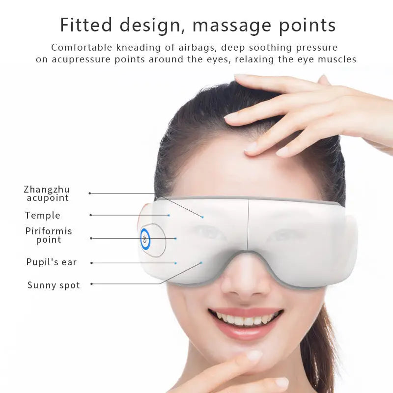 Rechargeable Heated Eye Massager for Tension Relief and Better Sleep