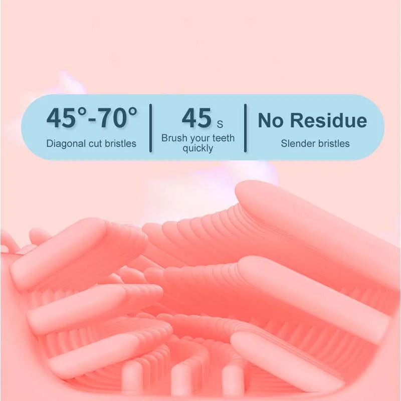 Kids Dinosaur Sonic Electric Toothbrush U-Shaped Rechargeable Brush
