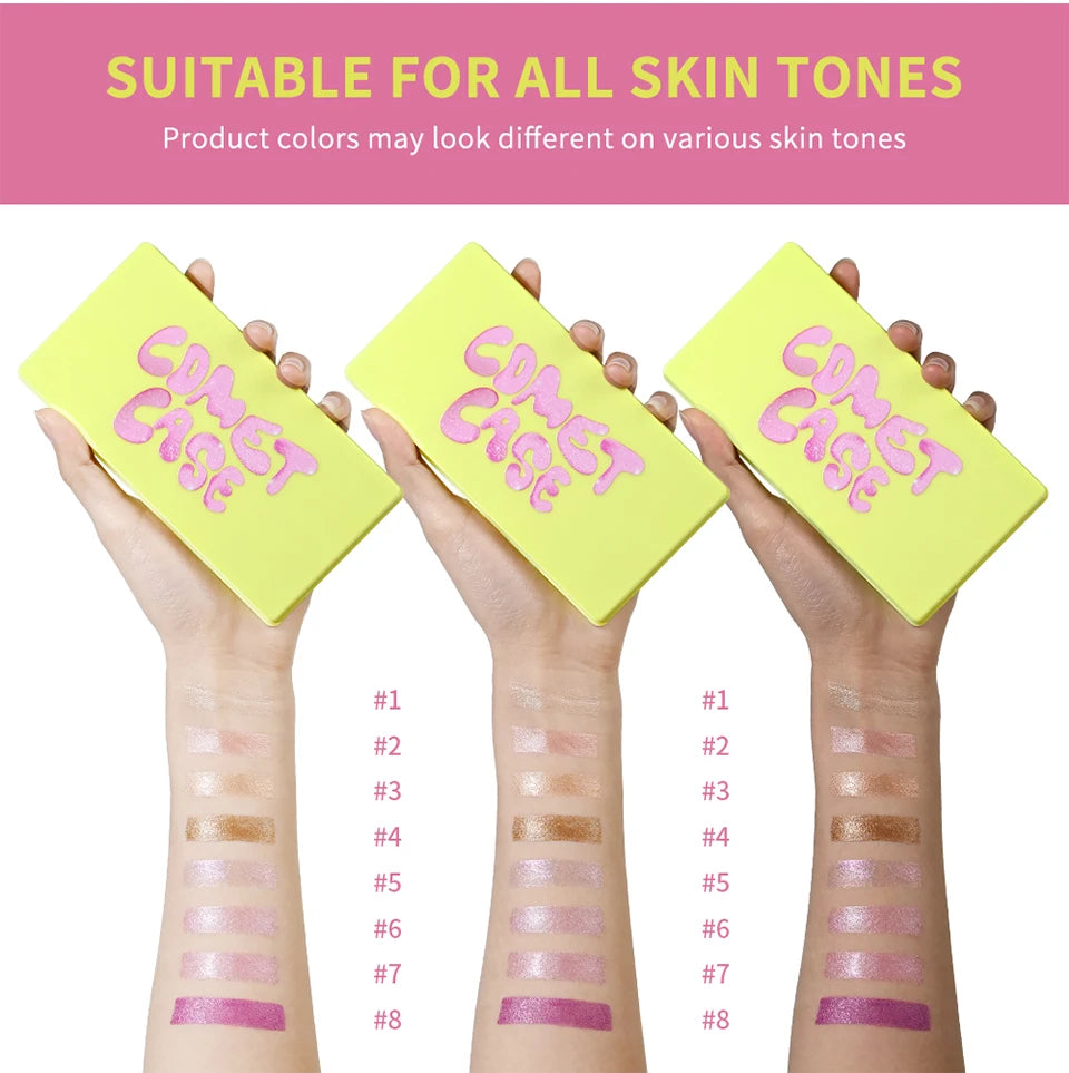 8-Color Cream Blush and Contour Palette