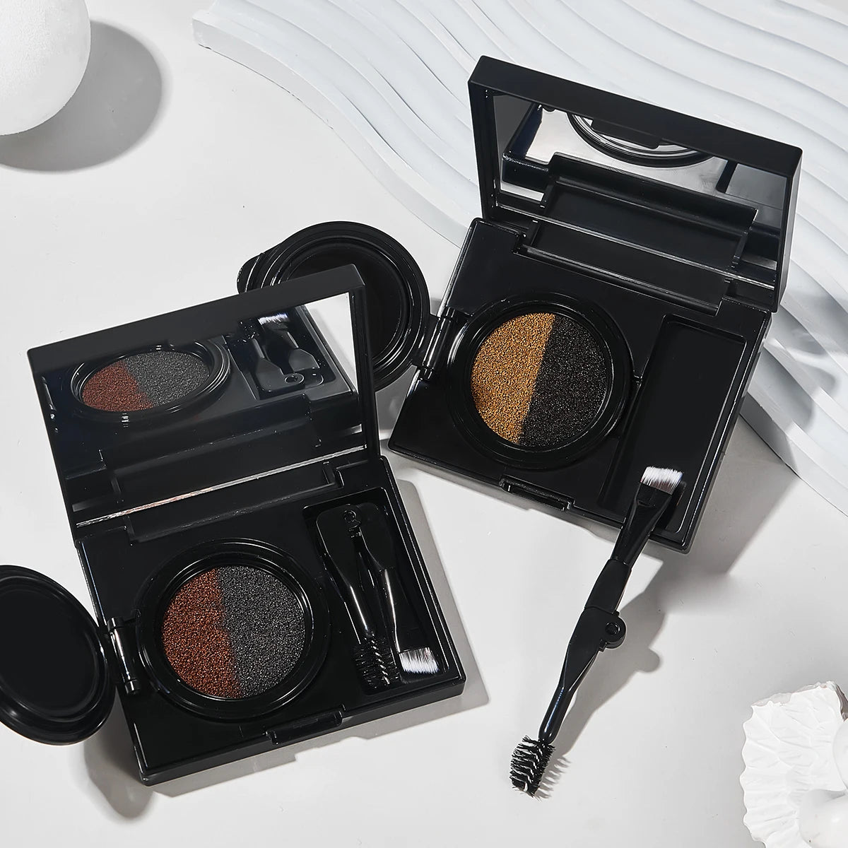 Two Tone Matte Eyebrow Cream Long Lasting Waterproof Brow Makeup - 3