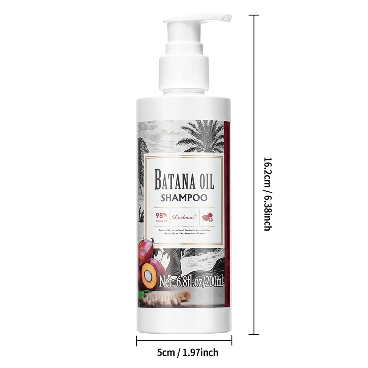 Batana Oil Shampoo Deep Cleansing Moisturizing Hair Growth Treatment