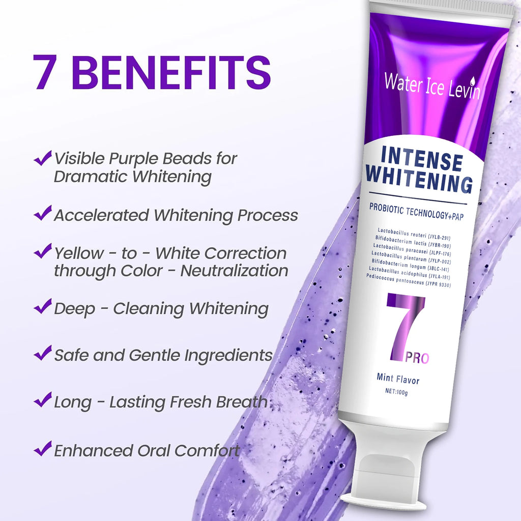 Water Ice Levin Probiotic Whitening Toothpaste Deep Cleaning Stain Remover
