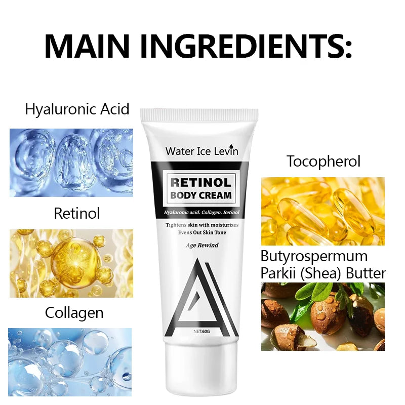 Retinol Body Lotion Firming Moisturizer Cream for Skin Elasticity - 3