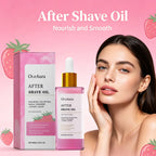 Strawberry Soothing After Shave Oil for Skin Irritation and Redness