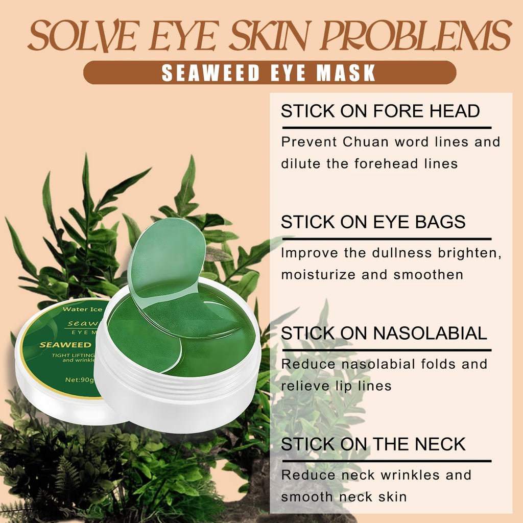 Seaweed Hyaluronic Acid Eye Mask Collagen Dark Circle Treatment Patches