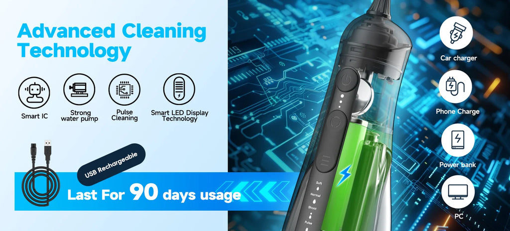Cordless Water Flosser for Teeth and Braces