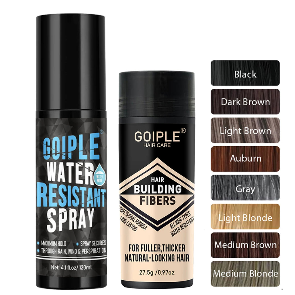 Goiple Hair Building Fibers Kit Instant Thickener and Styling Spray