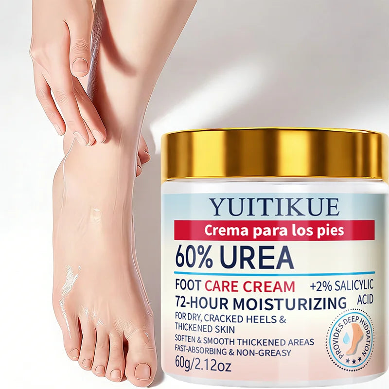 YUITIKUE 60% Urea Foot Cream for Cracked Heels and Dry Skin Repair