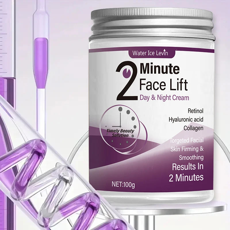 2 Minute Facial Lift Cream with Retinol Hyaluronic Acid and Collagen
