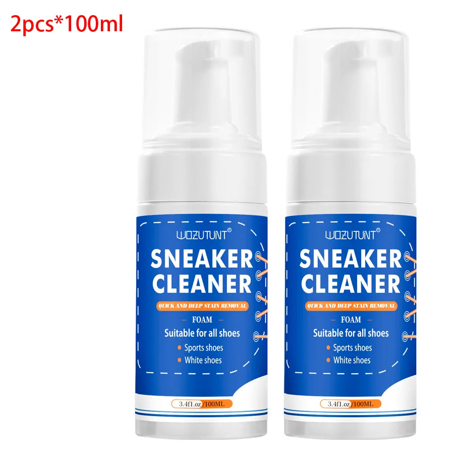 100ml Sneaker Cleaner Foam Dry Wash Shoe Decontamination Spray