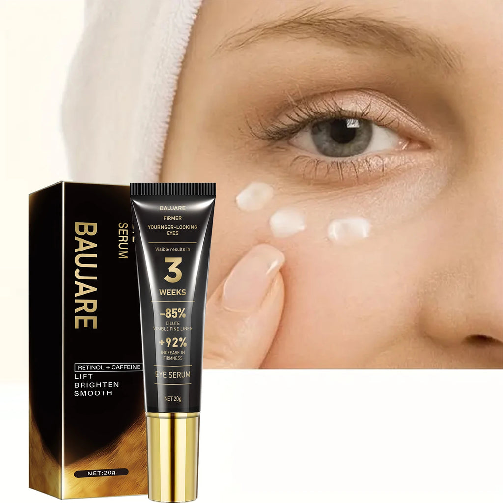 Baujare Retinol Caffeine Eye Serum for Dark Circles and Fine Lines