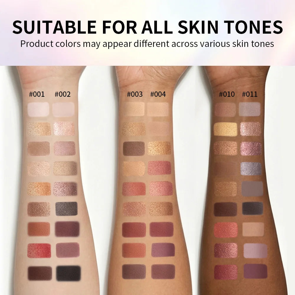 9-Color Eyeshadow Palette with Makeup Brush