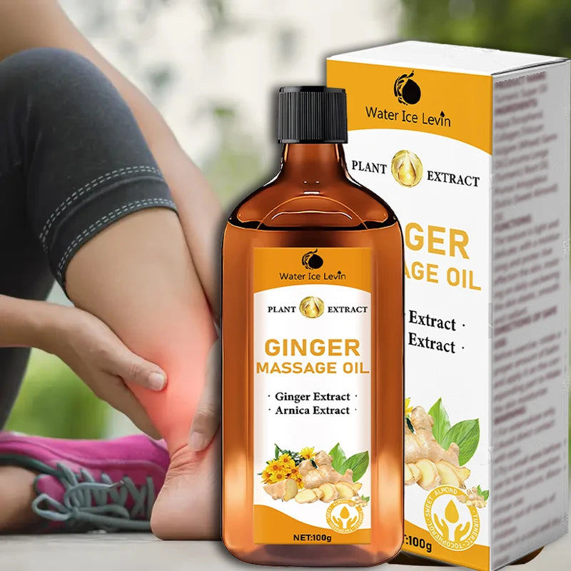 Cold Pressed Ginger Massage Oil Moisturizing Body and Skin Care - 1