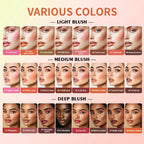 8-Color Cream Blush and Contour Palette
