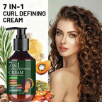 7-in-1 Curl Defining Cream Rosemary & Castor Oil Anti-Frizz Hair Care