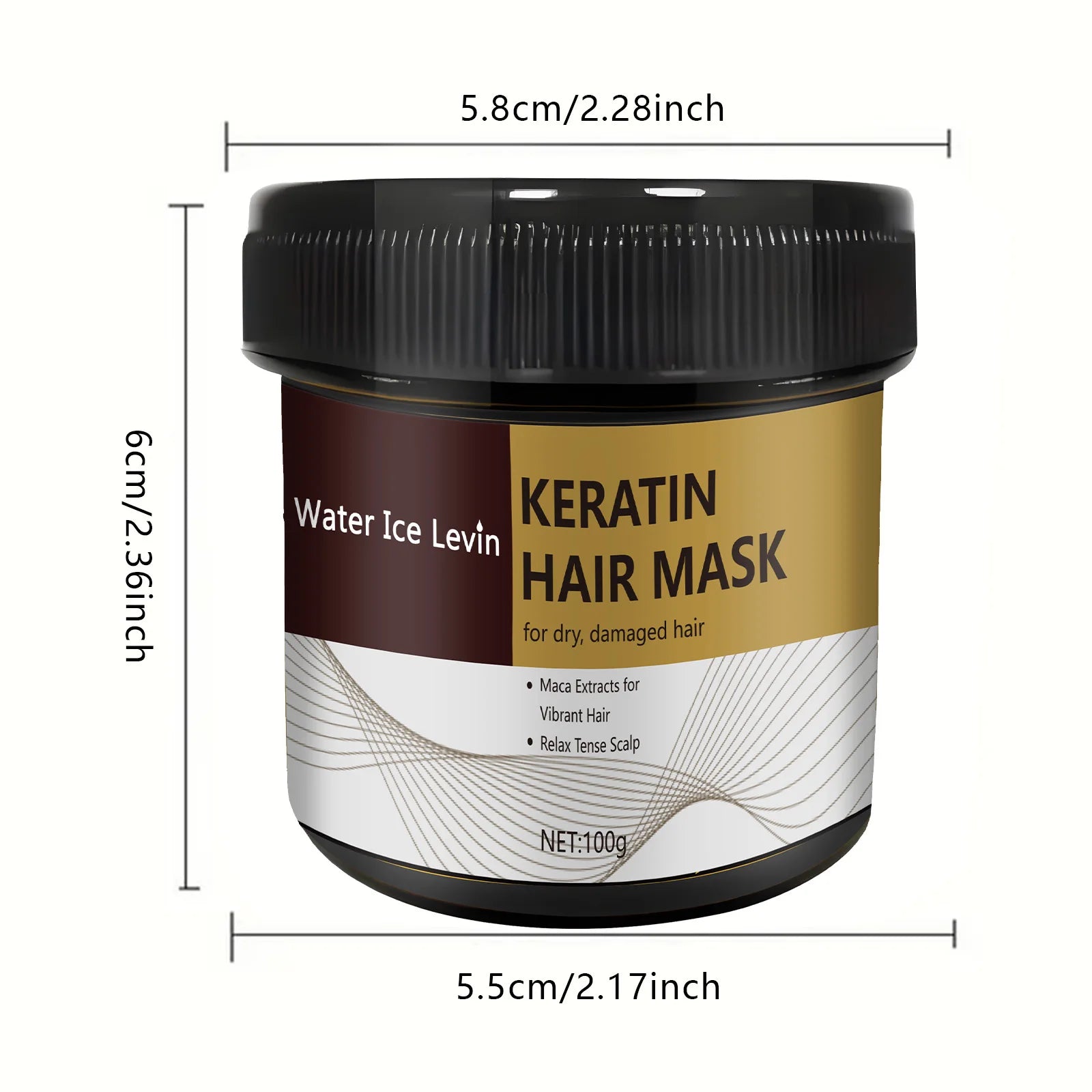 Keratin Hair Mask 100g Repair Treatment for Damaged Frizzy Hair