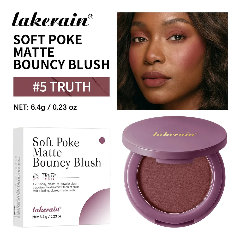 Matte Cream to Powder Bouncy Blush for Natural Flush
