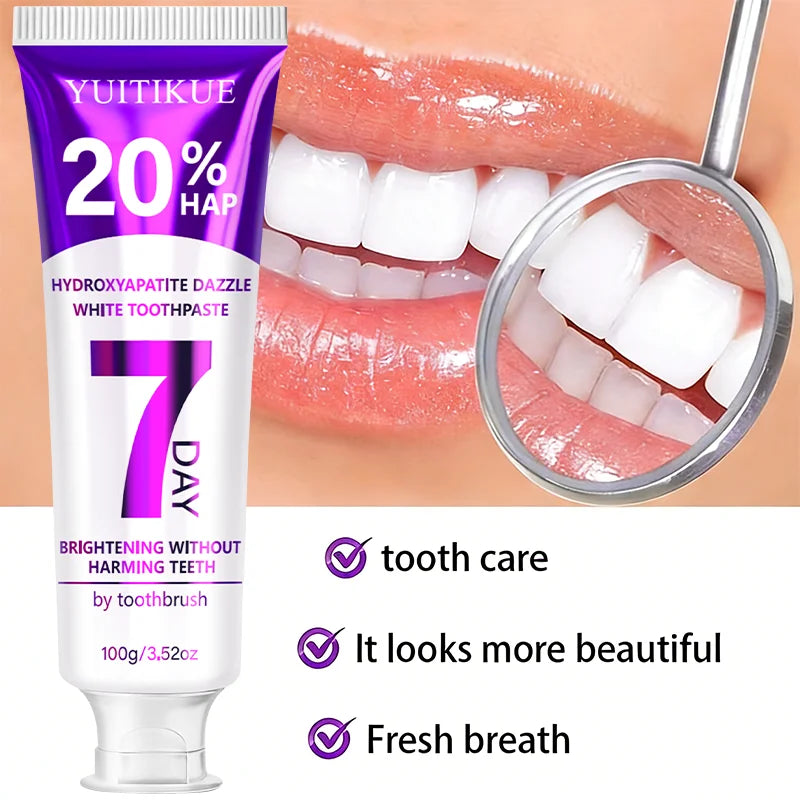 YUITIKUE 20% HAP Hydroxyapatite Toothpaste Teeth Whitening 100g