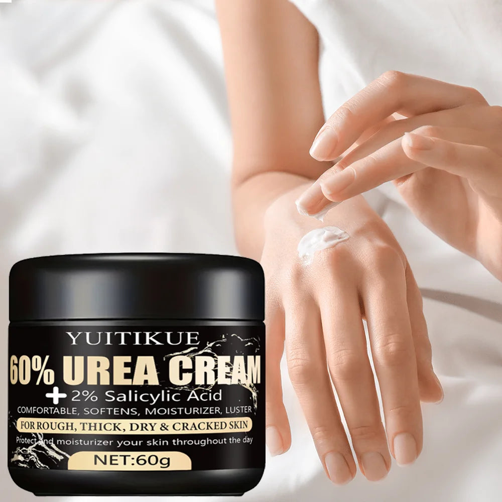 Urea Cream 60g Cracked Heel Repair Moisturizer for Dry Skin Hands Feet - 9