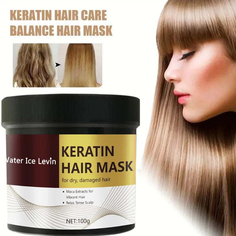 Keratin Hair Mask Deep Repair Conditioner for Dry and Damaged Hair 100g - 10