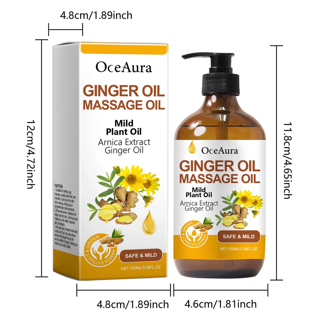 Ginger Massage Oil for Muscle Relief and Skin Nourishment
