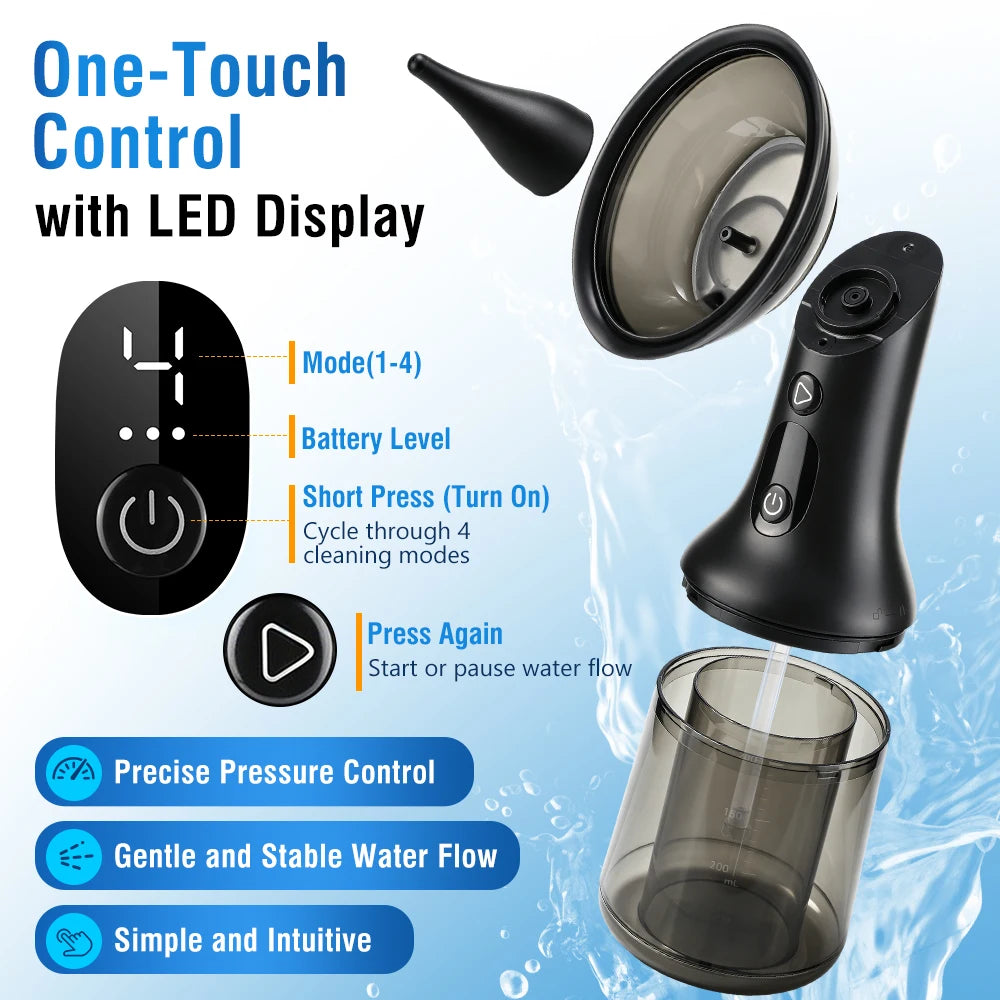 Electric Ear Wax Removal Irrigation Kit with LED Display