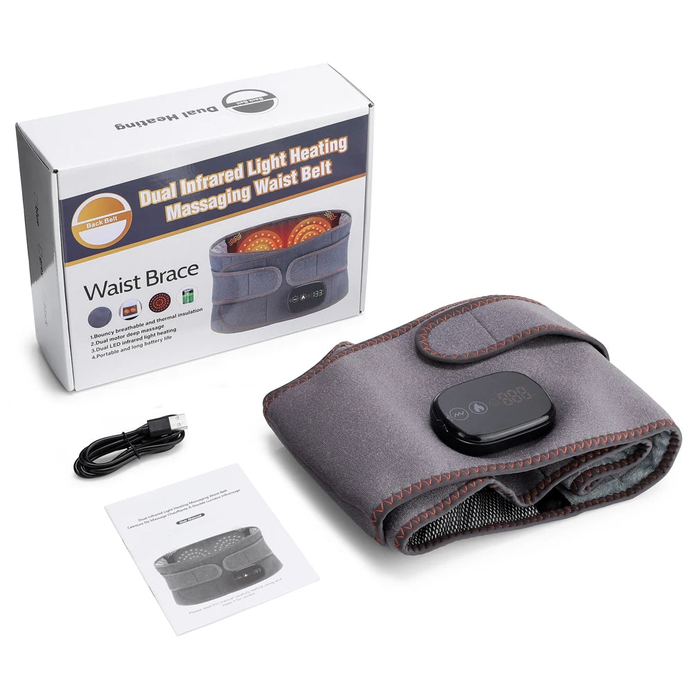 Cordless Heated Waist Massager for Back Pain Relief - 15