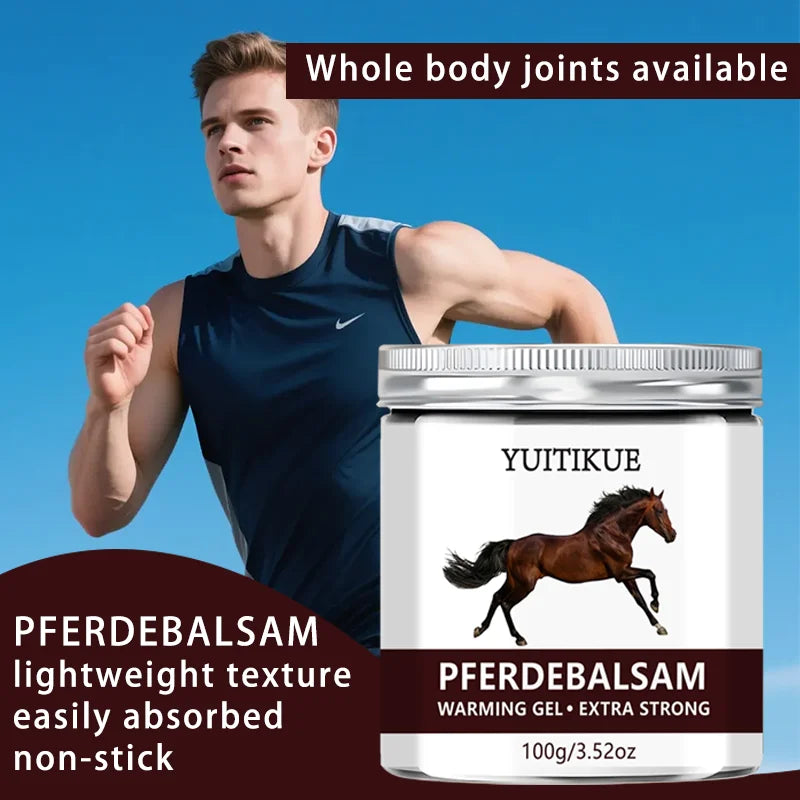 YUITIKUE Pferdebalsam Warming Gel Extra Strong Muscle Relief Balm 100g - 4