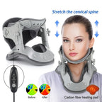 Heated Adjustable Cervical Neck Traction Stretcher and Support