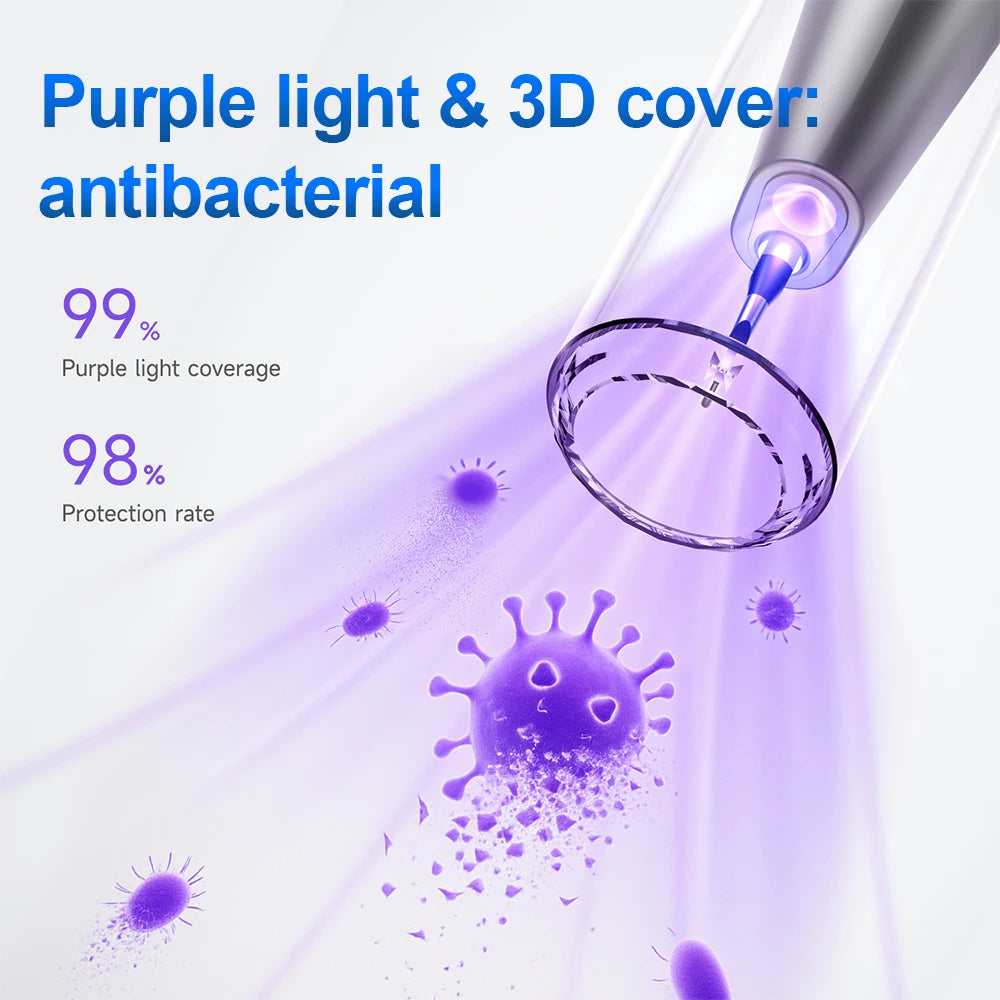 Visual Ultrasonic Tooth Cleaner with HD Camera for Tartar Removal