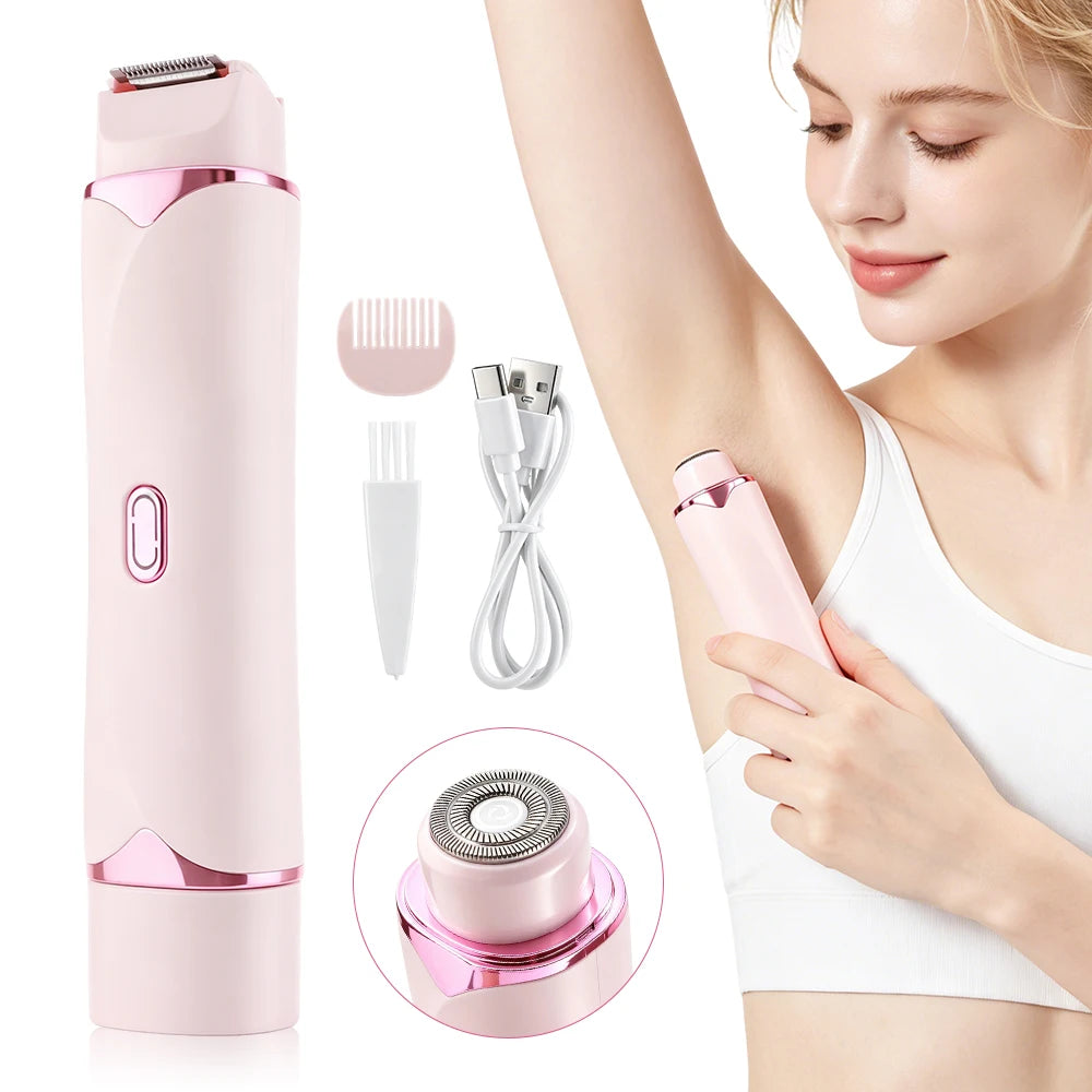 Dual-Head Electric Hair Trimmer for Women