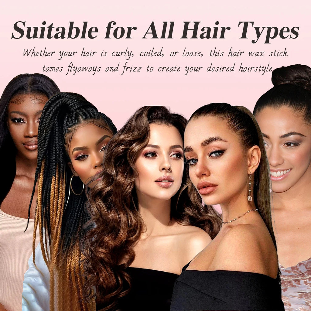 Hair Styling Wax Stick for Smoothing Frizzy Hair and Flyaways 40g