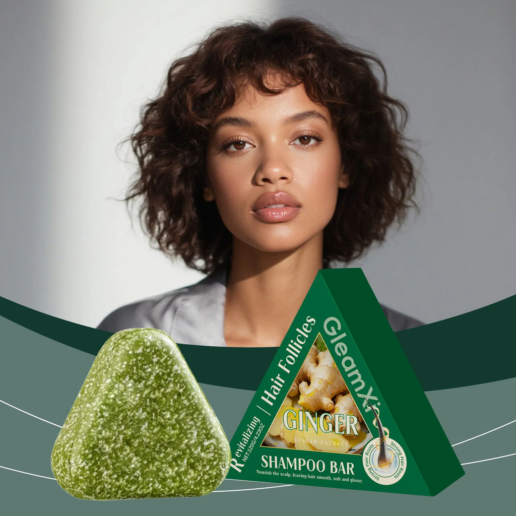 Ginger Extract Solid Shampoo Bar for Hair Loss and Scalp Nourishment