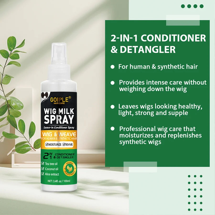 100ml 2-in-1 Wig Milk Leave-In Conditioner and Heat Protection Spray