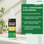 Goiple Wig Milk Spray Conditioner and Detangling Octopus Brush Set