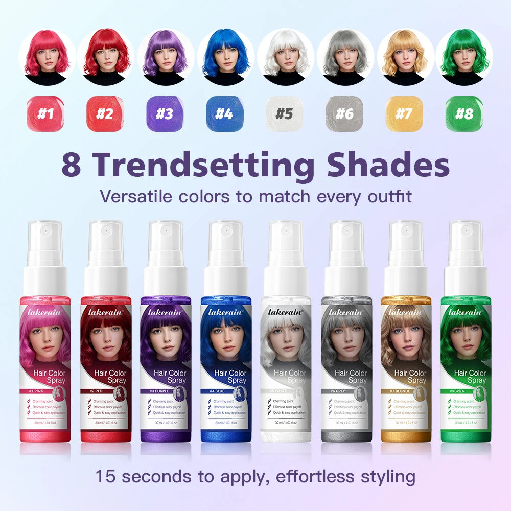 Temporary Hair Color Spray for Instant Styling
