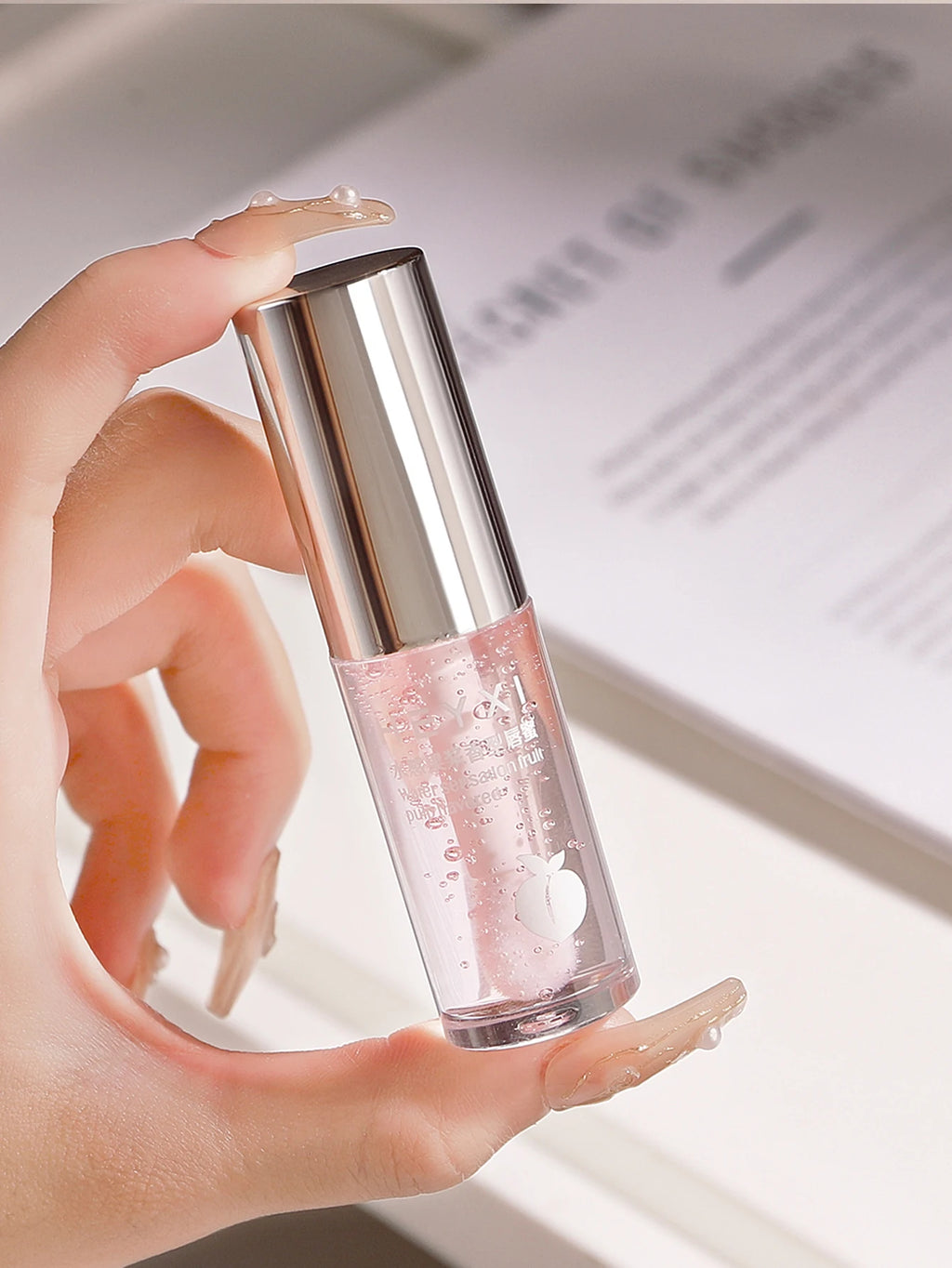Fruit Pulp Moisturizing Lip Gloss Hydrating Tinted Lip Oil