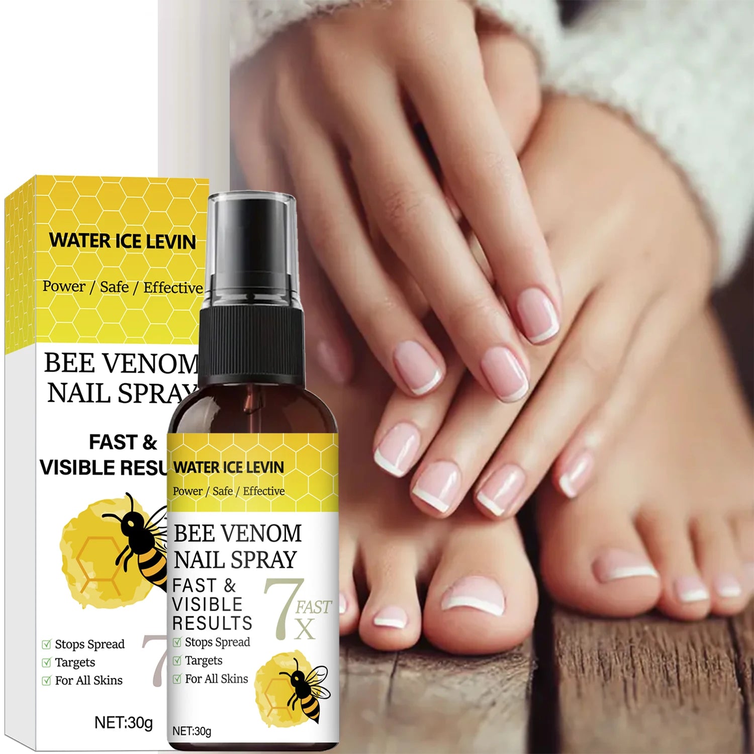 Bee Venom Nail Repair Spray Fast Acting Nail Care Solution - 1