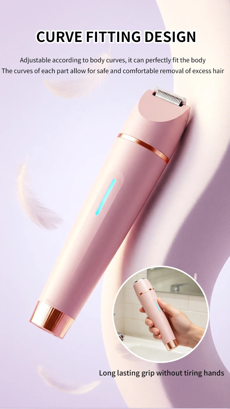 3-in-1 Waterproof Electric Hair Trimmer for Women - 11