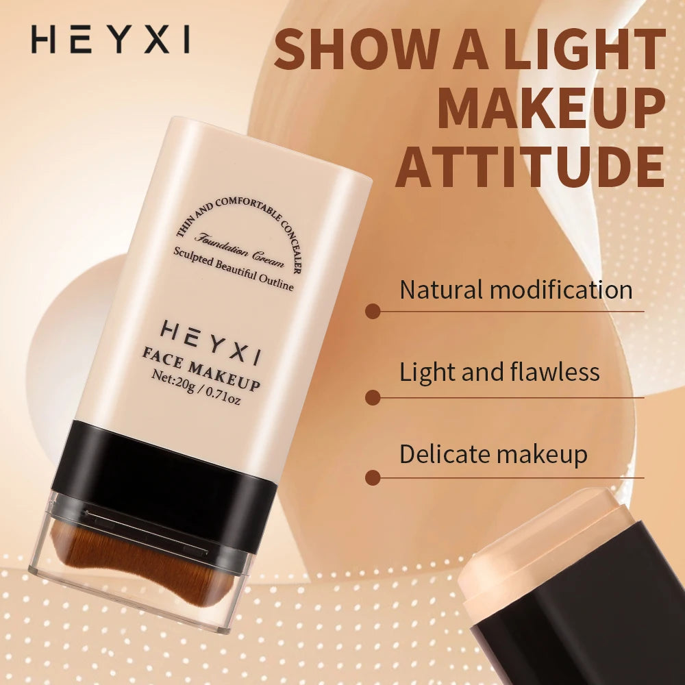 HEYXI Foundation Stick Long Lasting Moisturizing Concealer Makeup - 8