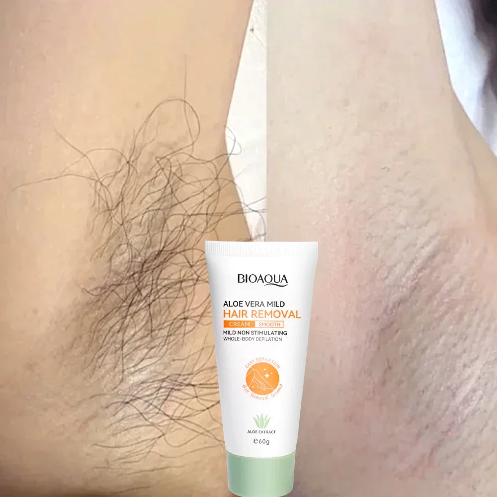 Gentle Aloe Vera Hair Removal Cream for Full Body - 9