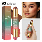 Dual-Ended Cream Bronzer and Blush Stick for Face and Lips