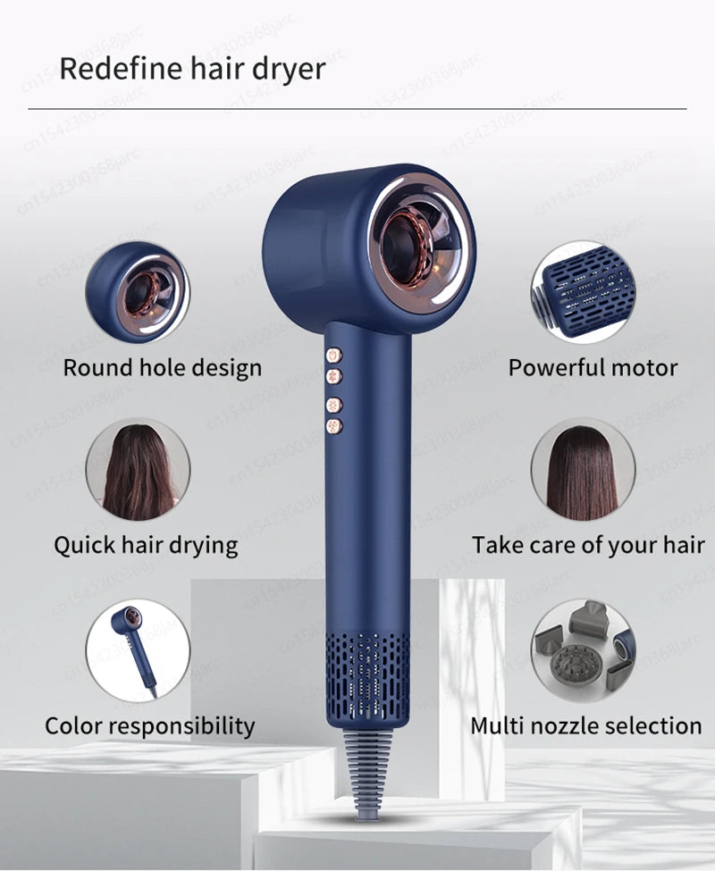 SenCiciMen 1600W Professional Hair Dryer Ionic Styling Blow Dryer
